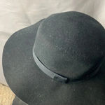 H&M  DIVIDED WOMENS BLACK 100% WOOL HAT BLACK RIBBON BAND  GOOD CLEAN CONDITION Photo 7