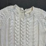 Odd Molly  Cable Knit Short Sleeve Sweater Top Lace Up Back Detail Size‎ 0 Photo 3
