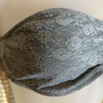 PINK - Victoria's Secret  Lilac or Pale Blue Gray Lace Bandeau Medium M Photo 4