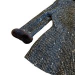 Thierry Mugler Rare FW 1998 Two Piece Suit Blazer Skirt Archival Fur Trim Sz 38 Brown Photo 9