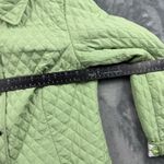Briggs New York  Women Jacket PL Green Quilted   Solid Short Button Polyester Photo 3