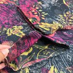 Chico's  2 Womens Bohemian Floral Paisley Jacket lined button up textured blazer Photo 7