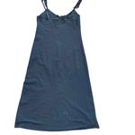 Vanity Fair Vintage Blue V-Neckline Sleeveless Long Nightgown Slip Dress Size 34 Photo 4