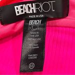Beach Riot  Fuschia Red Neon Pink Color Block Ribbed Bikini Swim Top size XS Photo 7