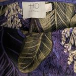 Anthropologie 🍁 Purple Floral Silk Blouse Photo 10