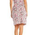 Diane Von Furstenberg  Women's New Della Mini Floral Print Sheath Dress SZ 6 Pink Photo 2