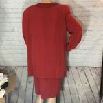 Adrianna Papell Orange Silk Skirt Suit NWT 16 Photo 7