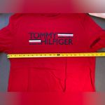 Tommy Hilfiger  red logo crew neck, short‎ sleeve t shirt, cotton, size Large Photo 4