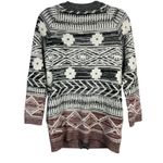 Charlotte Russe  women's black and white Aztec print cardigan sweater - Size  XS Photo 1