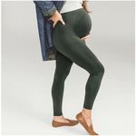 BLANQI EVERYDAY Maternity Belly Support Leggings In Forest Night Size‎ X Photo 3