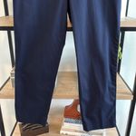 Talbots The Perfect Crop Navy Mid-Rise Woven Career Dress Pant Trouser, 8 Photo 2