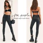 Free People  midnight vegan suede skinny pant S Photo 11