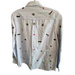 Scotch & Soda Women’s Clubhouse Royal Patch Oxford Button Down Shirt Size L Photo 7