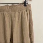J. Peterman Wide Leg Culottes Khaki Cotton Skirted Pants Size 16 High Rise Tan Photo 5