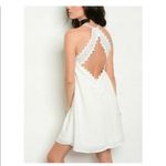 LOVERICHE NWT Sz L Gorgeous Spaghetti Strap Chiffon Slip Dress In Off White Photo 1