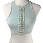 Out From Under Urban Outfitters Dallas Mint Green LaceUp Crop Tank Racerback Top Photo 0