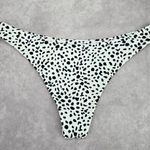 SheIn Black White Dots Thong Bikini Bottom Swimwear Medium Photo 0