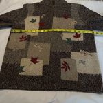 Northern Reflections Vintage  Zip Up Sweater Women’s Size Small Fall Leaves Photo 9