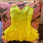 Wild Fable butter yellow coquette frilly babydoll sundress / mini dress Photo 1