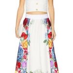 Alice + Olivia  Earla Floral Flare Midi Skirt Garden Brunch Size 10 NWT Photo 0