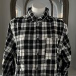 Boohoo Black/White Flannel Oversized Shirt, Size XL New w/Tag Photo 8