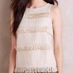 Anthropologie Sunday Brooklyn Gold Fringe Top Photo 0