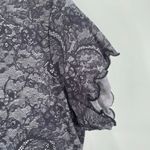 Y2K Top Large Short Sleeve 2000s Lace Print Rhinestones Babydoll Bratz Vintage Black Photo 9