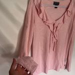 Polo Jeans Co Y2K Ruffle Womens Top Sz M Coquette Pastel Romantic Cottagecore Pink Size M Photo 2