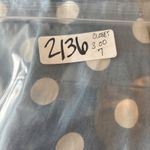 Seven 7 Womens Button Up Shirt Size S Chambray‎ Denim Top Polka Dot Long Sleeve Photo 8