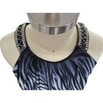Studio One NWT  Maxi Dress Mixed Animal Print Beaded Necklace Strap Sz 14 P Photo 5