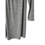 Dainty Hooligan Bodycon Dress Womens Size M Gray Ribbed Long Sleeve Stretch Mini Photo 4