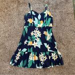 Old Navy  Orange Blossom Flower fruit leaves cami knee length fit n flare dress Photo 1