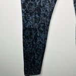 J Brand  Women's Black & Blue Brocad Floral Design Skinny Leg Denim Jeans Size 29 Photo 12