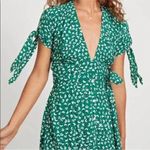 Faithfull the Brand NWT  Nina Midi Dress Vintage Bloom Green Size 10 Photo 3