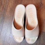 Lemon Jelly Platform Chunky Cream color slip on Sandal Size 40 Photo 1