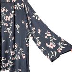 Billabong  Women's Navy Blue Floral Kimono Cardigan Lightweight Boho Style M/L Photo 1