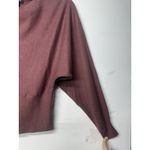 EXPRESS  Women’s Sweater XS Maroon Long Sleeve Knit Pullover Top Casual Photo 4