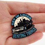 Get In Loser Funny Supernatural Soft Enamel Pin, Supernatural Pin Black Photo 0