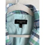 Talbots Blazer Women's 8 Petite Seersucker Madras Plaid Patchwork Lined Preppy Photo 9