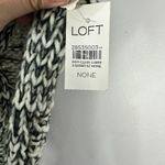 Loft Chunky Knit Infinity Scarf Black Ivory Speckled Cozy Parisian Quiet Luxury Photo 1
