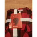 Wondershop Women's Plaid Flannel 2 Piece Pajama Pant Set Pants & Top Red Black Size 3X Photo 4