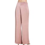 Vince NWT  Womens High-Waist Satin Flare Pants Dusty Rose Size Large Quiet Luxury Photo 1