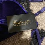 Frederick's of Hollywood  Purple Two Piece Georgine Velvet Lingerie Set SIZE L Photo 2
