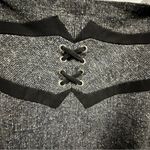 Worthington  Tweed Corset Laced Front Flounce Lace Back Pencil Skirt 4 Petite Photo 6