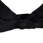 SKIMS Women’s Stretch Cotton Rib Plunge Bralette Black Size XXS Photo 9