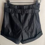 BLANK NYC High Waist Faux Leather Paper Bag Shorts Black
· Photo 10
