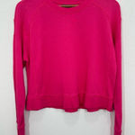 Sweaty Betty Sweaty‎ Betty Size Small Bright Pink Longsleeve Crewneck Sweater Activewear Photo 0