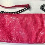 Kenneth Cole Reaction PINK Barbiecore Clutch/ Crossbody Baguette Photo 6
