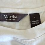 Martha Stewart Short Sleeve Top with Gold Button Shoulder Detail Photo 3