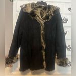 Y2K Reversible Shearling Jacket Black Size 10 Photo 1
